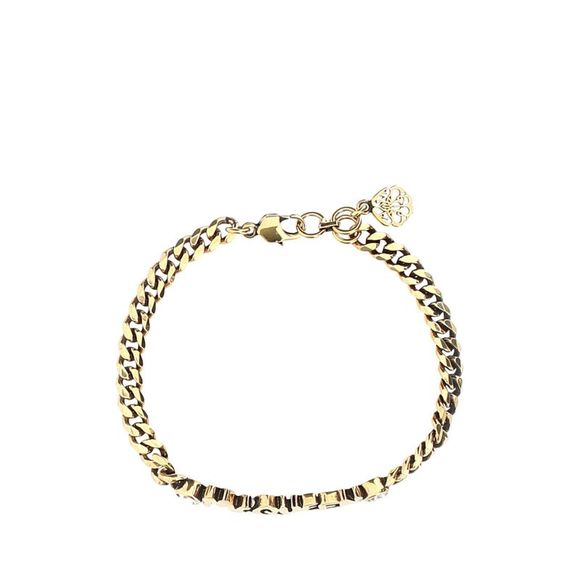 ALEXANDER MCQUEEN Gold Metal Bracelet